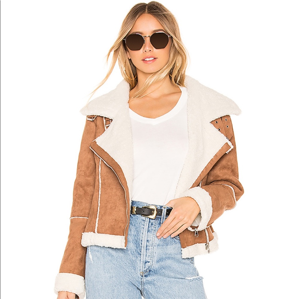 *WORN ONCE* ASTR The Label Faux Fur Jacket - Picture 1 of 10